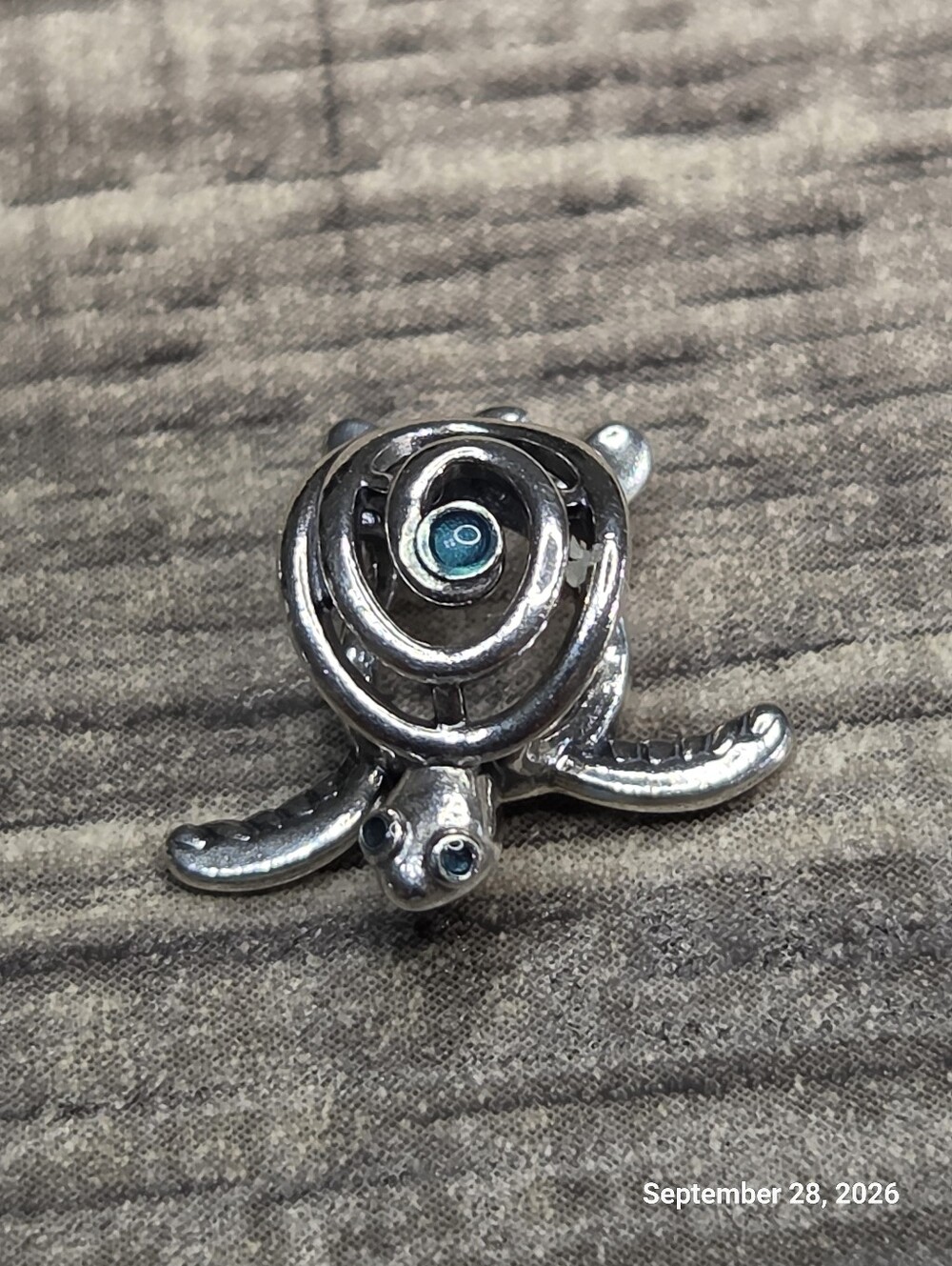 Authentic Pandora Openwork Sea Turtle CharmSterling silver